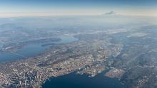 Harbor Aerial taken in 2013, Seattle, WA