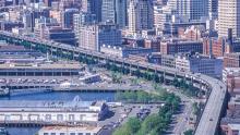 SR99-Viaduct aerial image, Seattle, WA 2018