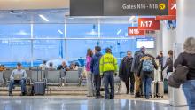 Passengers at the North Satellite Terminal at Sea-Tac Airport. Seattle, WA, Jan. 23, 2019