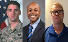 Spring 2019 Veteran Fellows Alex Anderson, Brent Miller, and Phillip Preyer