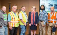 A group portrait of the award winners