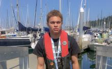 Jamarius (JJ) Simanton on the docks