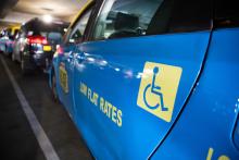 Wheelchair accessible taxi