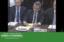 Commissioner Fred Felleman testifying at the House committee on energy and commerce 