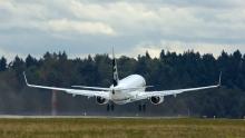 Alaska Airline flight leaves SEA Airport