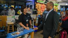 Marques Warren, Vice President of Operations at Warren's News & Gift, operates 18 stores at SEA in partnership with Hudson Group.
