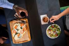 Food at Alaska Lounge.