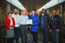 Safety engagement award presentation