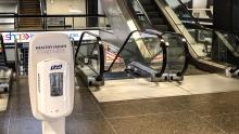 Contactfree hand sanitizer at SEA