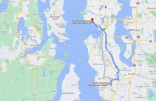 Airport to Pier 91 Map