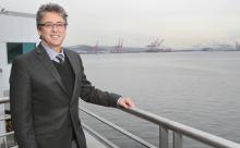 Commissioner Fred Felleman at the Port of Seattle office