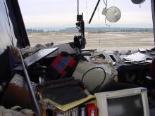 Damage in the Air Traffic Control Tower at SEA Airport