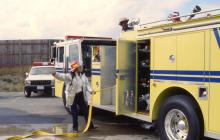 Lt Bev Abbe and FF Alvin Vaughn