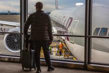 Qatar flight to Doha