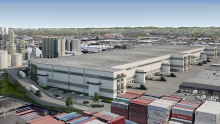 Artist's rendering of state-of-the-art warehouse at Port of Seattle's terminal 106