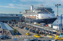 Cruise ship at Smith Cove Cruise Terminal