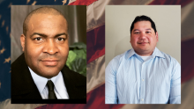 Spring 2021 Veteran Fellows - Carl Hugle (left) and Jon Anthony Eustaquio (right)