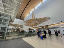 Boundary immersive sculpture in the North Satellite Marketplace at N