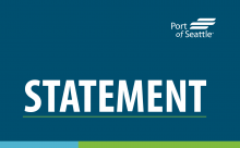 Statement from the Port of Seattle 