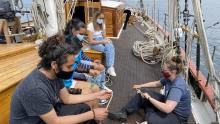 South King County youth participate in experiential learning on boat a tall ship