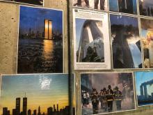 Photos of 911 in the memorial stairwell