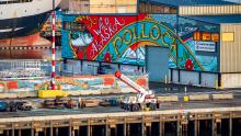 Pollock mural at Pier 91