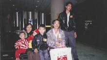 Bao Tram and family land at SEA Airport in 1993