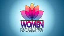 Women's History Month 2022 graphic with Women Providing Healing–Promoting Hope