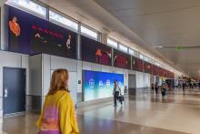 High Wire art on Concourse A