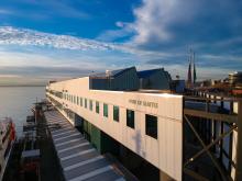 Pier 69 aerial view of the building