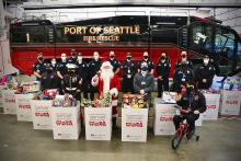 Port of Seattle Firefighters Make Big Donation to Toys For Tots