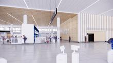 Rendering of Alaska Airlines Ticketing Area