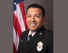 Firefighter Fredy Esquivel