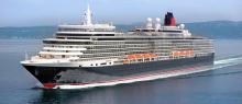 Queen Elizabeth cruise ship at sea