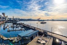 View of Puget Sound from Pier 66 in Seattle