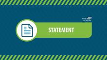 Graphic with the word 'Statement' and the Port of Seattle