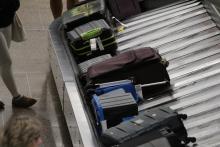 Luggage on a Baggage Claim