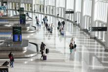 Travelers in Baggage Claim