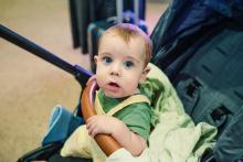 Infant in stroller
