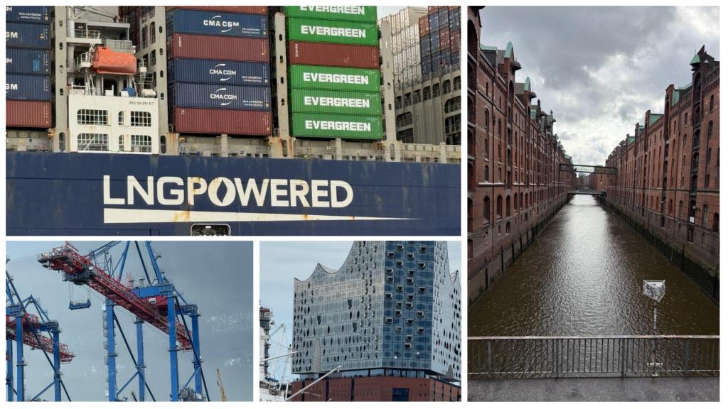 Scenic images of Hamburg, one of the largest trade gateways in Europe
