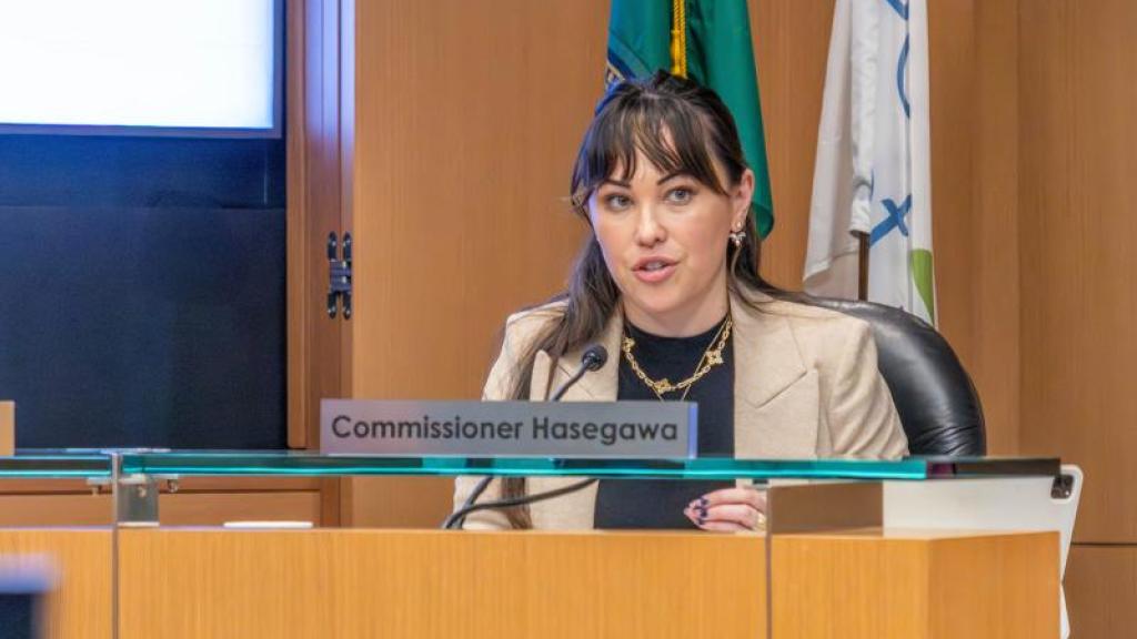 Commissioner Toshiko Hasegawa speaking at the February 24, 2026, Port Commission Meeting